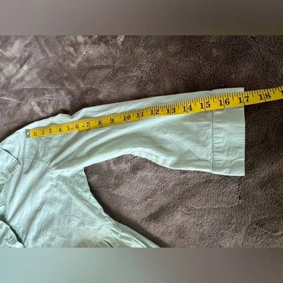 JDY shirt cotton dress with 3/4 sleeve in mint size 36 - Picture 12 of 14